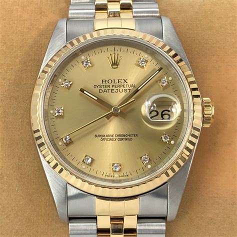 rolex datejust diamond dial  unisex   catawiki