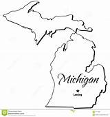 Michigan Overzicht Clipground Outlines Borders sketch template