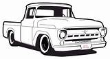 Ford Trucks Truck F100 Coloring Hot Pages Car Drawings Cars Chevy Draw Rods Uploaded User sketch template