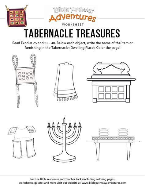 Printable Tabernacle Coloring Page