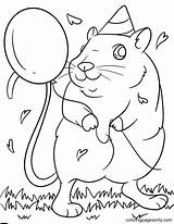 Hamster Rodent Guinea sketch template