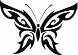 Butterfly Tribal Clipart Tattoo Tattoos Silhouette Designs Clip Cliparts Stencil Choose Decal Patterns Board Graphics Library Getdrawings Lines Papillon Clipartbest sketch template