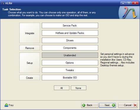 nlite  xp  remove windows components  media player internet explorer outlook