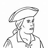Revere Paul Coloring Pages Face Getcolorings Kids Choose Board sketch template