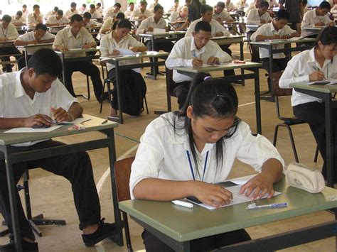 annual high school graduation exams kick   cambodia  cambodia