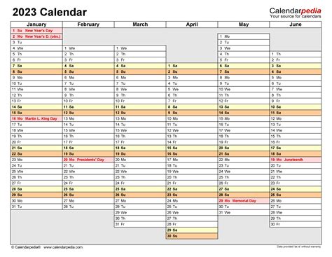 2023 calendar free printable excel templates calendarpedia