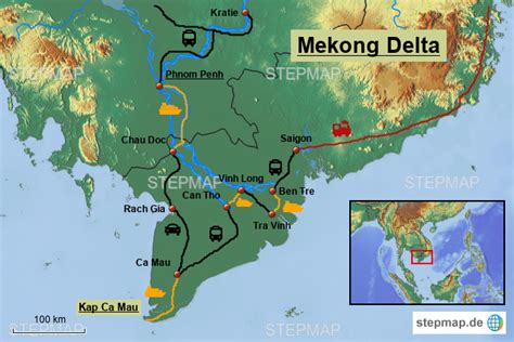 stepmap mekong delta landkarte fuer asien