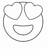 Emoji Emojis Kleurplaten Hart Smiley Kleurplaat Emoticons Herz Ojos Colorier Einfach Downloaden Uitprinten sketch template