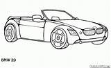 Coloring Pages Bmw تلوين I8 سياره Transport Z9 Cabriolet Template Cars Benz Mercedes Sa Google sketch template