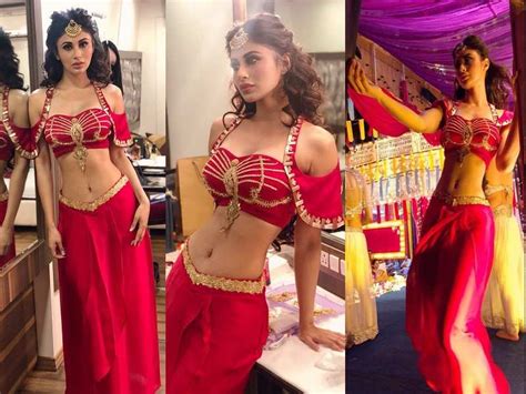 These Pictures Of Mouni Roy In A Red Outfit Are Too Hot To