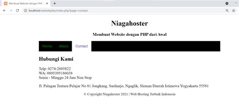 membuat website  php  awal niagahoster blog