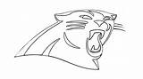 Panther Drawing Panthers Carolina Face Drawings Easy Logo Cute Draw Nfl Getdrawings Paintingvalley sketch template