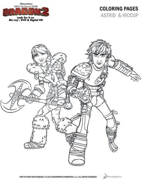 train  dragon  coloring page astrid  hiccup mama