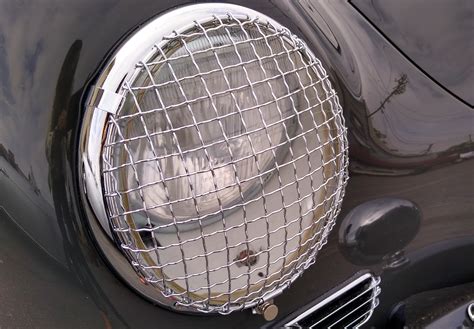 mesh headlight grills pair vintage motorcars  california
