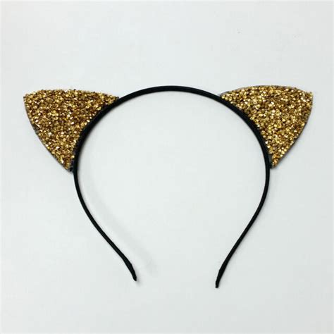 Gold Rhinestone Cat Ear Headband Women And Girls Hair Accessories Ebay