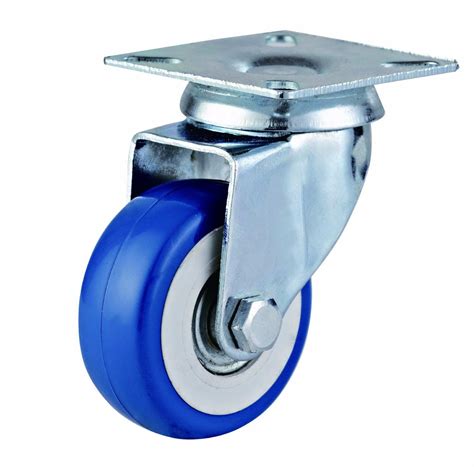 light duty blue pvc swivel caster wheels gpt tools