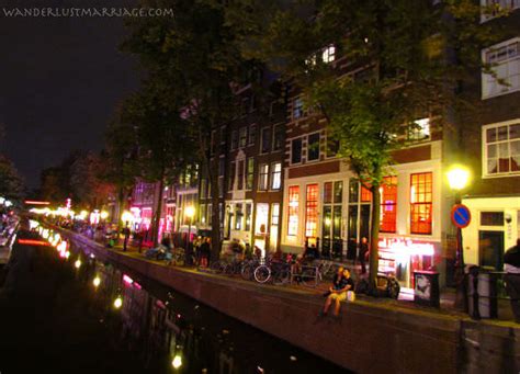 amsterdam s red light district at night wanderlust marriage