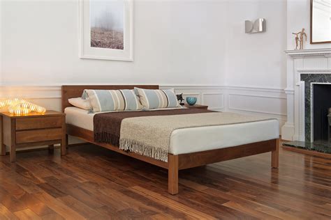 sahara contemporary wooden bed natural bed company