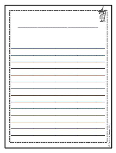 grade writing paper  borders clipartsco