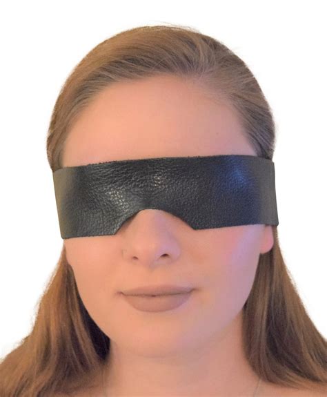 genuine calfskin leather eye mask blindfold sade fantasy