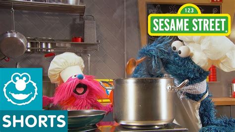 sesame street angel hair pasta cookie monster s foodie truck youtube