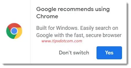 google recommends  chrome