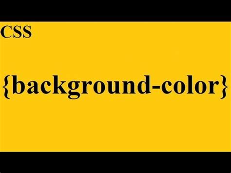 css   background color youtube