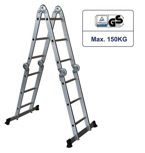 form aluminum multi purpose ladder  folds aluminum straight ladder