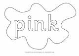 Pink Colouring Splats Colour Pages Splat Kids Crayon Orange Activities Activityvillage sketch template