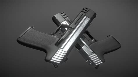 dual pistols  traod promo renders  model  czarpos fed sketchfab