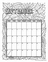 Calendar Coloring Printable September Color 2021 Kids Pages Woojr Woo Jr Calander Drawing Colouring Sep Activities Planner Calender August Board sketch template