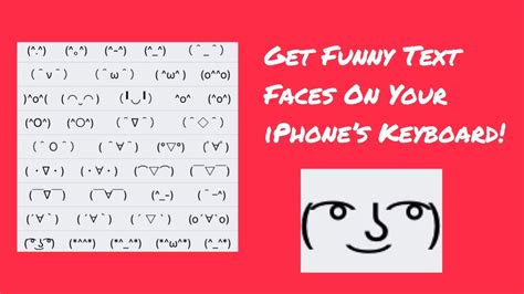 funny text faces   iphones keyboard youtube
