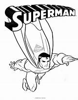 Superman Coloring Pages Printable Kids Super sketch template
