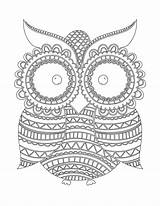 Hibou Coloriage Imprimer Hiboux Blanche Nuit Mandala Coloriages Chouette Owl Artherapie Mieux Danieguto sketch template