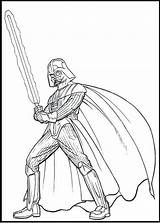 Vader Darth Coloring Pages Great Printable sketch template