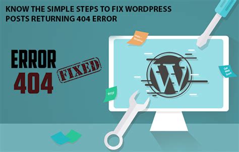 How To Fix Wordpress Posts Returning 404 Error Uae Website Development