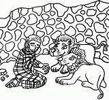 Den Coloring Daniel Lions Clipart Pages Lion Library sketch template