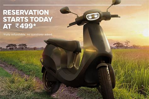 ola electric scooter opens bookings  rs   today check latest