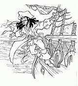 Sparrow Pirate Piratas Piraten Karibik Pirata Fluch Kapitein Caribe Kleurplaat Pirat Statku Caraibes Kolorowanka Jake Copie Ausmalbild Neverland Fairy Druku sketch template