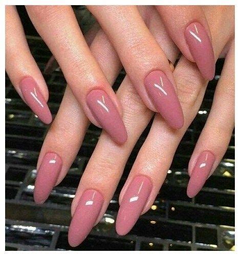 pretty simple short nail design  style   dusty pink