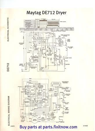 maytag de dryer wiring diagram  schematic fixitnowcom samurai appliance repair man