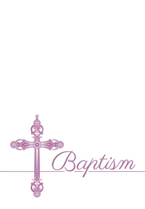 girl  baptism christening invitation template