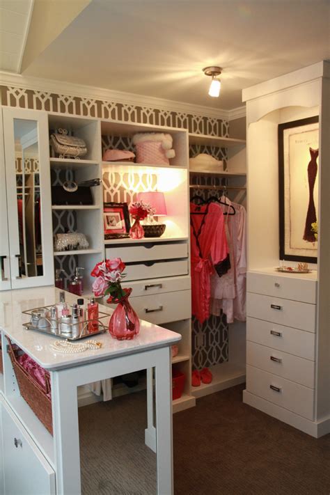 a custom dressing room for her transitional closet cleveland by