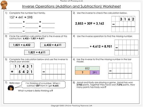 inverse operations powerpoint maths year