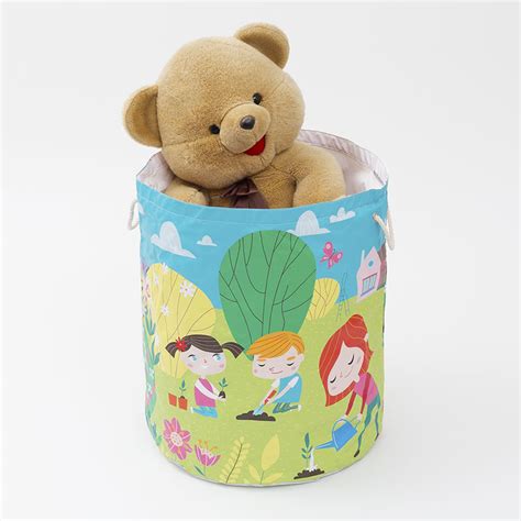 personalised toy sack custom printed fabric toy bag