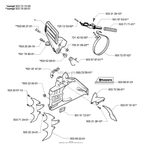 husqvarna  epa   parts diagram  chain brake