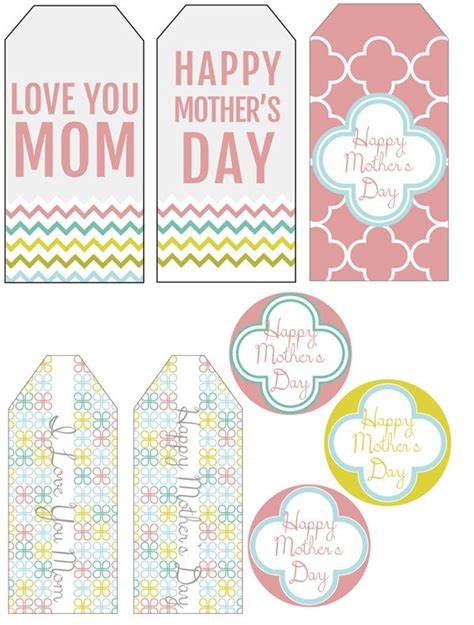 printable mothers day gift tags handmade   heartland