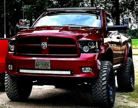 mean looking dodge ram red bad ass the awesome truck in