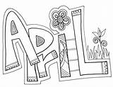 April Coloring Pages Kids sketch template