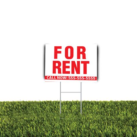 rent yard sign pc